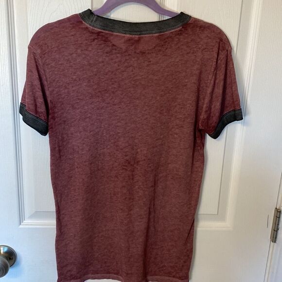 PINK- baseball tee- maroon and grey - Size XS - Picture 6 of 6